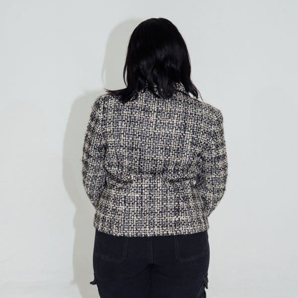 Bulk Buy Clothing Ladies Blazer Grey Checkered