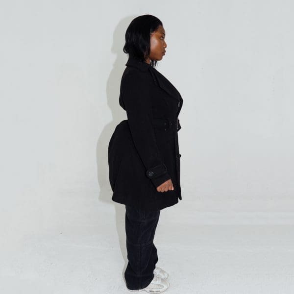 Bulk Buy Clothing Ladies Half Coat Black