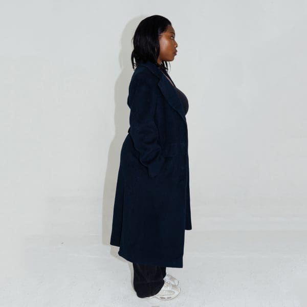 Bulk Buy Clothing Ladies Long Coat Blue
